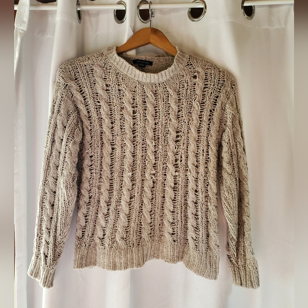 Super Soft Greige Sweater American Eagle